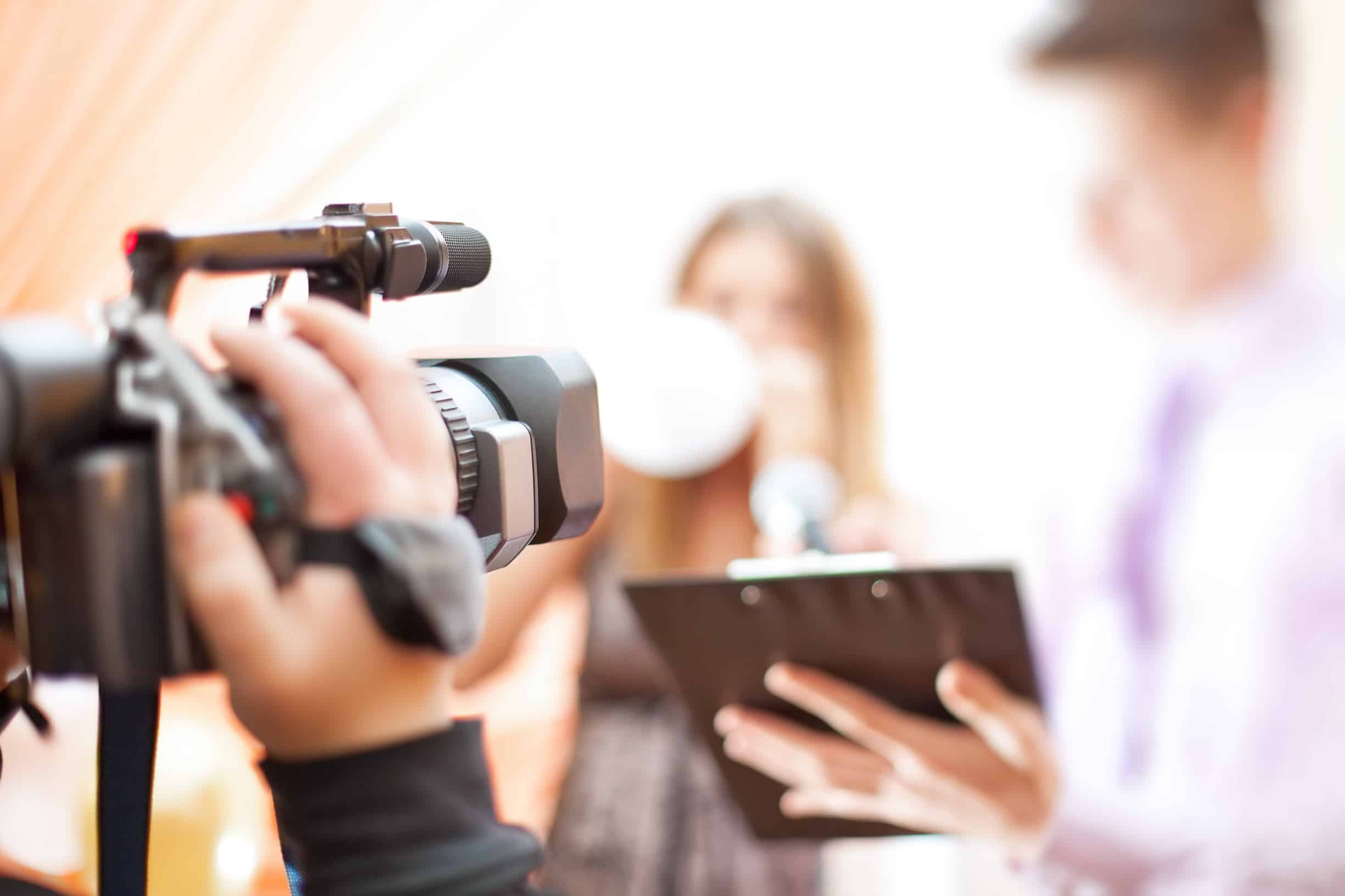 video marketing team filming